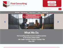 Tablet Screenshot of firstconsulting.com